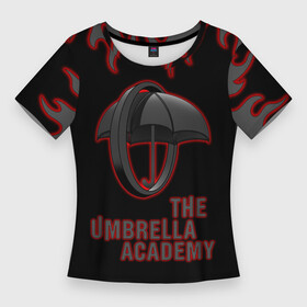 Женская футболка 3D Slim с принтом The Umbrella Academy  Академи в Курске,  |  | dark horse comics | the umbrella academy | umbrella | академия амбрелла | комикс | комильфо