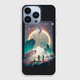 Чехол для iPhone 13 Pro с принтом NMS Next в Курске,  |  | game | games | no mans sky | no men sky | space | выжывалка | игра | игры | космические корабли | космический корабль | космос | ноу менс скай | планеты | путешествие | путешествия
