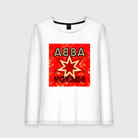 Женский лонгслив хлопок с принтом ABBA новый альбом Voyage в Курске, 100% хлопок |  | abba | voyage | абба | альбом | возвращение | группа | музыка | поп | премьера