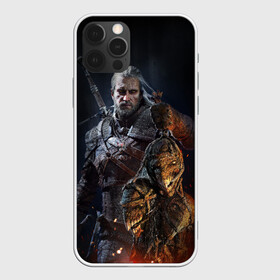 Чехол для iPhone 12 Pro с принтом Witcher III в Курске, силикон | область печати: задняя сторона чехла, без боковых панелей | geralt | the witcher | wild hunt | witcher 3 | ведьмак | ведьмак 3 | геральт | дикая охота