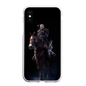 Чехол для iPhone XS Max матовый с принтом Geralt в Курске, Силикон | Область печати: задняя сторона чехла, без боковых панелей | geralt | plotka | the witcher | wild hunt | witcher 3 | ведьмак | ведьмак 3 | геральт | дикая охота | плотва