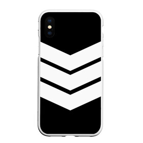 Чехол для iPhone XS Max матовый с принтом Три полоски в Курске, Силикон | Область печати: задняя сторона чехла, без боковых панелей | геометрия | линии | минимализм | полосы | три полоски | черно белое