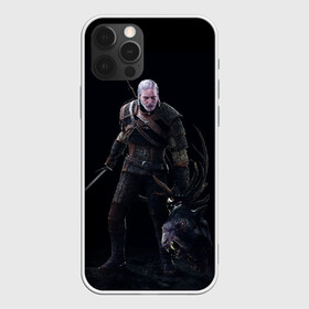 Чехол для iPhone 12 Pro с принтом The Witcher в Курске, силикон | область печати: задняя сторона чехла, без боковых панелей | geralt | the witcher | wild hunt | witcher 3 | ведьмак | ведьмак 3 | геральт | дикая охота