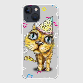 Чехол для iPhone 13 mini с принтом Котик в Курске,  |  | геометрия | глаза | день рождения | именинник | кот | котик