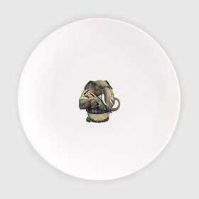 Тарелка с принтом Слон-военный в Курске, фарфор | диаметр - 210 мм
диаметр для нанесения принта - 120 мм | автомат | арт | животное | зверь | оружие | рисунок | слон | человекоподобный