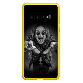 Чехол для Samsung Galaxy S10 с принтом OZZY OSBOURNE в Курске, Силикон | Область печати: задняя сторона чехла, без боковых панелей | Тематика изображения на принте: black | black sabbath | dark | fear | hand | metal | music | osbourne | punk | rock | дедушка | металл | музыка | озборн | оззи | панк | рок | ужас | черный