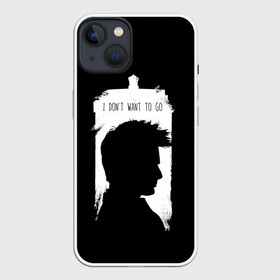 Чехол для iPhone 13 с принтом Я не хочу идти в Курске,  |  | Тематика изображения на принте: doctor who | serial | доктор кто | путешествия во времени | сериал | сериалы | фантастика