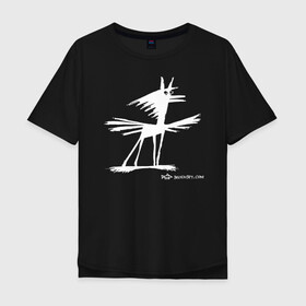 Мужская футболка хлопок Oversize с принтом Пегасик в Курске, 100% хлопок | свободный крой, круглый ворот, “спинка” длиннее передней части | графика | мифы | набросок | полет | поэзия | рисунок | существа | фвнтазия | чудовища