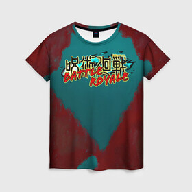 Женская футболка 3D с принтом Jujutsu Kaisen BATTLE ROYALE в Курске, 100% полиэфир ( синтетическое хлопкоподобное полотно) | прямой крой, круглый вырез горловины, длина до линии бедер | anime | jujutsu kaisen | manga | sorsery fight | аниме | аниме мальчик | годжо сатору | джутсу кайсен | дзюдзюцу кайсэн | инумаки | итадори юдзи | магическая битва | манга | нобара кугисаки | проклятия | сукуна рёмен