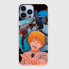 Чехол для iPhone 13 Pro Max с принтом Дэндзи и Макима в Курске,  |  | anime | blood | chainsaw man | demon | denji | devil | makima | monster | pochita | аниме | демон | дьявол | дэндзи | кровь | макима | монстр | почита | человек бензопила