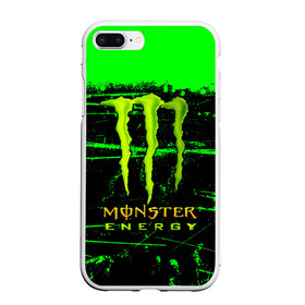 Чехол для iPhone 7Plus/8 Plus матовый с принтом MONSTER ENERGY NEON LOGO в Курске, Силикон | Область печати: задняя сторона чехла, без боковых панелей | monster | monster energy | монстер | монстер енерджи | монстер енэрджи | монстер энерджи | неон | энергетик | энергетический напиток