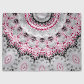 Плед 3D с принтом Абстрактный современный фон в Курске, 100% полиэстер | закругленные углы, все края обработаны. Ткань не мнется и не растягивается | абстрактный | женский | калейдоскоп | мозаика | мозаичный узор | молодежный | серый и розовый | современный | этно