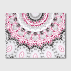 Альбом для рисования с принтом Абстрактный современный фон в Курске, 100% бумага
 | матовая бумага, плотность 200 мг. | абстрактный | женский | калейдоскоп | мозаика | мозаичный узор | молодежный | серый и розовый | современный | этно