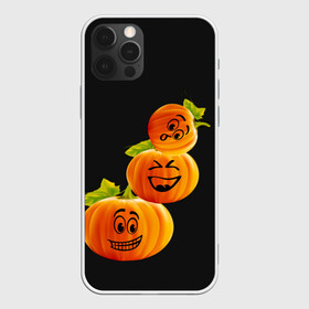 Чехол для iPhone 12 Pro Max с принтом Хэллоуин смешные тыквы в Курске, Силикон |  | Тематика изображения на принте: день всех святых | забавные рожицы | карнавал | праздник | смешные | тыквы | хэллоуин
