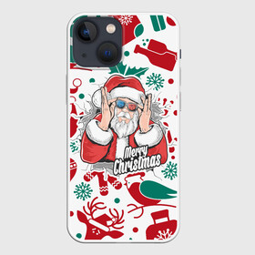 Чехол для iPhone 13 mini с принтом Merry Christmas3D в Курске,  |  | c yjdsv ujljv | merry christmas | в подарок | в топе | в тренде | дет мороз | новогодняя | праздник | прикол | рождество | с новым годом | с рождеством | санта клаус | топ принтов