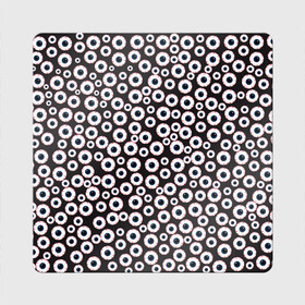 Магнит виниловый Квадрат с принтом Зоркий глаз в Курске, полимерный материал с магнитным слоем | размер 9*9 см, закругленные углы | 1000 глаз | eyes | взгляд | глаза | глазное яблоко | зрачок глаза | красные глаза | мнгоглазые