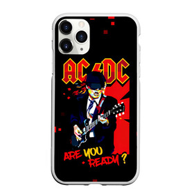 Чехол для iPhone 11 Pro Max матовый с принтом ARE YOU REDY? AC/DC в Курске, Силикон |  | ac dc | acdc | acdc ас дс | angus | back in black | highway to hell | mckinnon | you | австралийская | ангус янг | ас дс | асдс | блюз | в форме | гитара | группа | крис слэйд | метал | молния | музыка | певец | рок | рок н ролл | стиви янг