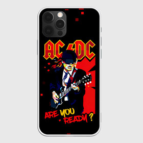 Чехол для iPhone 12 Pro Max с принтом ARE YOU REDY? AC/DC в Курске, Силикон |  | ac dc | acdc | acdc ас дс | angus | back in black | highway to hell | mckinnon | you | австралийская | ангус янг | ас дс | асдс | блюз | в форме | гитара | группа | крис слэйд | метал | молния | музыка | певец | рок | рок н ролл | стиви янг