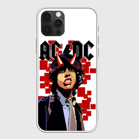 Чехол для iPhone 12 Pro с принтом AC/DC Ангус Янг в Курске, силикон | область печати: задняя сторона чехла, без боковых панелей | Тематика изображения на принте: ac dc | acdc | acdc ас дс | angus | back in black | highway to hell | mckinnon | you | австралийская | ангус янг | ас дс | асдс | блюз | в форме | гитара | группа | крис слэйд | метал | молния | музыка | певец | рок | рок н ролл | стиви янг