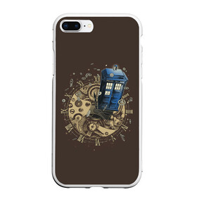 Чехол для iPhone 7Plus/8 Plus матовый с принтом Tie to Tardis в Курске, Силикон | Область печати: задняя сторона чехла, без боковых панелей | doctor who | serial | доктор кто | путешествия во времени | сериал | сериалы | фантастика