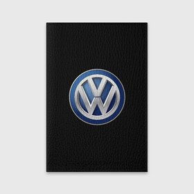 Обложка для паспорта матовая кожа с принтом Volkswagen логотип в Курске, натуральная матовая кожа | размер 19,3 х 13,7 см; прозрачные пластиковые крепления | golf | logo | polo | tuareg | volkswagen | vw | авто | автомобиль | лого | логотип | машина | пассат | поло | сс | тачка | тигуан | туарег | фольксваген | цц