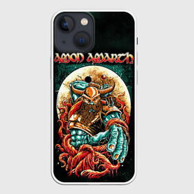 Чехол для iPhone 13 mini с принтом Amon Amarth в Курске,  |  | amon amarth | metal | викинг метал | группы | дэт метал | метал | музыка | рок
