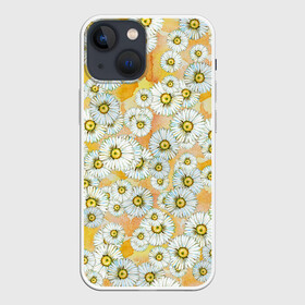 Чехол для iPhone 13 mini с принтом Раз   ромашка, два   ромашка... в Курске,  |  | акварель | акварельный | летний | разводы | ромашка | ромашки | солнечный | теплый | цветочки | цветочный | цветы