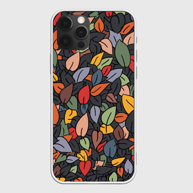 Чехол для iPhone 12 Pro с принтом Рисованная Осень в Курске, силикон | область печати: задняя сторона чехла, без боковых панелей | дерево | лес | листок | листопад | листья | осень