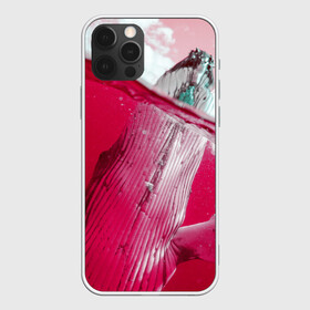 Чехол для iPhone 12 Pro с принтом Кит в Курске, силикон | область печати: задняя сторона чехла, без боковых панелей | кит | морские животные | неоновый мир | под водой | прикольные животные | розовая природа | розовый мир