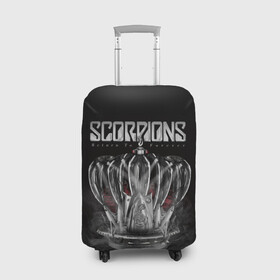 Чехол для чемодана 3D с принтом SCORPIONS в Курске, 86% полиэфир, 14% спандекс | двустороннее нанесение принта, прорези для ручек и колес | Тематика изображения на принте: chainge | forever | germany | grunge | king | metal | music | punk | return | rock | scorpions | wind | ветер | германия | гранж | корона | метал | панк | перемен | рок | скорпионс | хард рок