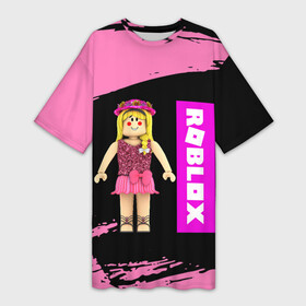 Платье-футболка 3D с принтом BARBIE  ROBLOX  РОБЛОКС (Z) в Курске,  |  | barbie | barby | game | gamer | roblox | simulator | игра | конструктор | роблок | роблокс | симулятор | строительство | фигура