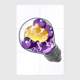 Магнитный плакат 2Х3 с принтом Первая лампочка в Курске, Полимерный материал с магнитным слоем | 6 деталей размером 9*9 см | арт | лампочка | рисунок | свет | слайм | слаймы | электричество | электро
