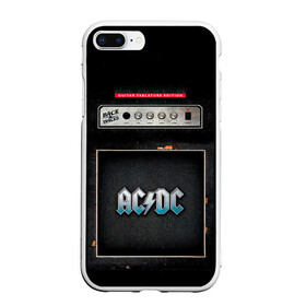 Чехол для iPhone 7Plus/8 Plus матовый с принтом Backtracks - AC/DC в Курске, Силикон | Область печати: задняя сторона чехла, без боковых панелей | Тематика изображения на принте: ac dc | acdc | acdc ас дс | angus | back in black | highway to hell | mckinnon | you | австралийская | ангус янг | ас дс | асдс | блюз | в форме | гитара | группа | крис слэйд | метал | молния | музыка | певец | рок | рок н ролл | стиви янг