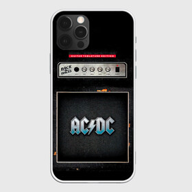 Чехол для iPhone 12 Pro с принтом Backtracks - AC/DC в Курске, силикон | область печати: задняя сторона чехла, без боковых панелей | Тематика изображения на принте: ac dc | acdc | acdc ас дс | angus | back in black | highway to hell | mckinnon | you | австралийская | ангус янг | ас дс | асдс | блюз | в форме | гитара | группа | крис слэйд | метал | молния | музыка | певец | рок | рок н ролл | стиви янг