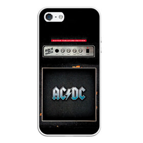 Чехол для iPhone 5/5S матовый с принтом Backtracks - AC/DC в Курске, Силикон | Область печати: задняя сторона чехла, без боковых панелей | Тематика изображения на принте: ac dc | acdc | acdc ас дс | angus | back in black | highway to hell | mckinnon | you | австралийская | ангус янг | ас дс | асдс | блюз | в форме | гитара | группа | крис слэйд | метал | молния | музыка | певец | рок | рок н ролл | стиви янг