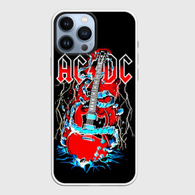 Чехол для iPhone 13 Pro Max с принтом AC DC гитара в Курске,  |  | ac dc | acdc | acdc ас дс | angus | back in black | highway to hell | mckinnon | you | австралийская | ангус янг | ас дс | асдс | блюз | в форме | гитара | группа | крис слэйд | метал | молния | музыка | певец | рок | рок н ролл | стиви янг