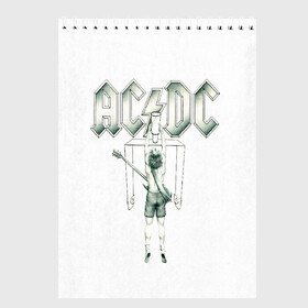 Скетчбук с принтом Flick of the Switch AC/DC в Курске, 100% бумага
 | 48 листов, плотность листов — 100 г/м2, плотность картонной обложки — 250 г/м2. Листы скреплены сверху удобной пружинной спиралью | Тематика изображения на принте: ac dc | acdc | acdc ас дс | angus young | back in black | highway to hell | mckinno | австралийская | ангус янг | ас дс | асдс | блюз | в форме | гитара | группа | крис слэйд | метал | молния | музыка | певец | рок | рок н ролл | стиви янг