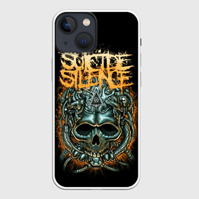 Чехол для iPhone 13 mini с принтом Suicide Silence в Курске,  |  | metal | suicide silence | грув метал | группы | дэткор | метал | музыка | ню метал | рок