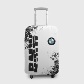 Чехол для чемодана 3D с принтом BMW | БМВ РАЗРЕЗАННОЕ ЛОГО в Курске, 86% полиэфир, 14% спандекс | двустороннее нанесение принта, прорези для ручек и колес | bmw | авто | автомобиль | бмв | логотип | марка | машина | модель