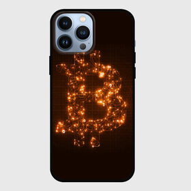 Чехол для iPhone 13 Pro Max с принтом СВЕТЯЩИЙСЯ BITCOIN в Курске,  |  | bitcoin | btc | coin | биткоин | биткойн | валюта | деньги | криптовалюта | монета | платёжная система | технология