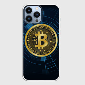 Чехол для iPhone 13 Pro Max с принтом BITCOIN ВАЛЮТА в Курске,  |  | bitcoin | btc | coin | биткоин | биткойн | валюта | деньги | криптовалюта | монета | платёжная система | технология