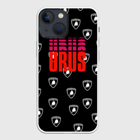 Чехол для iPhone 13 mini с принтом Ламборджини в Курске,  |  | urus | автомобиль | внедорожники | логотип lamborghini | роскошный кроссовер | супер спорт