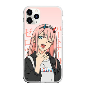 Чехол для iPhone 11 Pro Max матовый с принтом Zero Two Darling in the Franxx в Курске, Силикон |  | 02 | anime girl | darling in the franxx | zero two | аниме | дарлинг во франксе | девушка с розовыми волосами | манга | милый во франксе | ноль два | розовые волосы | тян