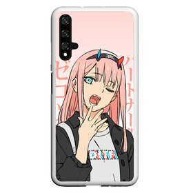 Чехол для Honor 20 с принтом Zero Two Darling in the Franxx в Курске, Силикон | Область печати: задняя сторона чехла, без боковых панелей | 02 | anime girl | darling in the franxx | zero two | аниме | дарлинг во франксе | девушка с розовыми волосами | манга | милый во франксе | ноль два | розовые волосы | тян