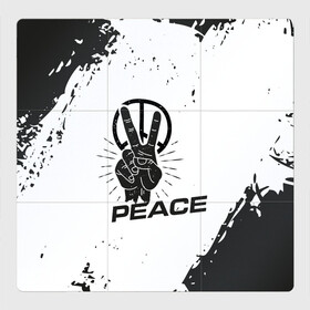 Магнитный плакат 3Х3 с принтом Peace | Мир (Z) в Курске, Полимерный материал с магнитным слоем | 9 деталей размером 9*9 см | anarchy | hippies | peace | анархизм | анархия | два пальца | знак | знаки | любовь | мир | хиппи