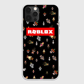 Чехол для iPhone 12 Pro с принтом ROBLOX PATTERN | РОБЛОКС (Z) в Курске, силикон | область печати: задняя сторона чехла, без боковых панелей | game | gamer | pattern | roblox | simulator | игра | конструктор | паттерн | роблок | роблокс | симулятор | строительство | фигура