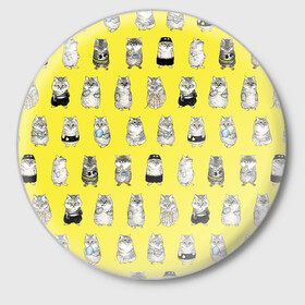 Значок с принтом Я, Цусима в Курске,  металл | круглая форма, металлическая застежка в виде булавки | anime | cat | manga | neko | ore | tsushima | аниме | кот | котик | манга | неко | цусима | я цусима