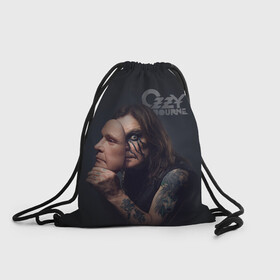 Рюкзак-мешок 3D с принтом Ozzy Osbourne в Курске, 100% полиэстер | плотность ткани — 200 г/м2, размер — 35 х 45 см; лямки — толстые шнурки, застежка на шнуровке, без карманов и подкладки | black sabbath | hard rock | heavy metal | john michael osbourne | ozzy osbourne | джон майкл осборн | оззи осборн | хард рок | хеви метал