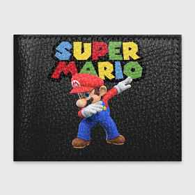 Обложка для студенческого билета с принтом Super Mario Dab в Курске, натуральная кожа | Размер: 11*8 см; Печать на всей внешней стороне | dab | game | hype | nintendo | super mario | герой | игра | марио | нинтендо | хайп