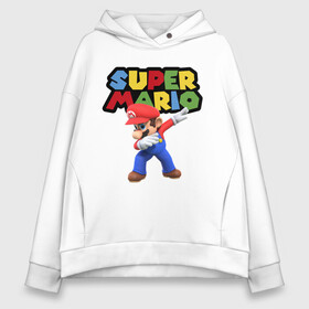 Женское худи Oversize хлопок с принтом Super Mario Dab в Курске, френч-терри — 70% хлопок, 30% полиэстер. Мягкий теплый начес внутри —100% хлопок | боковые карманы, эластичные манжеты и нижняя кромка, капюшон на магнитной кнопке | dab | game | hype | nintendo | super mario | герой | игра | марио | нинтендо | хайп